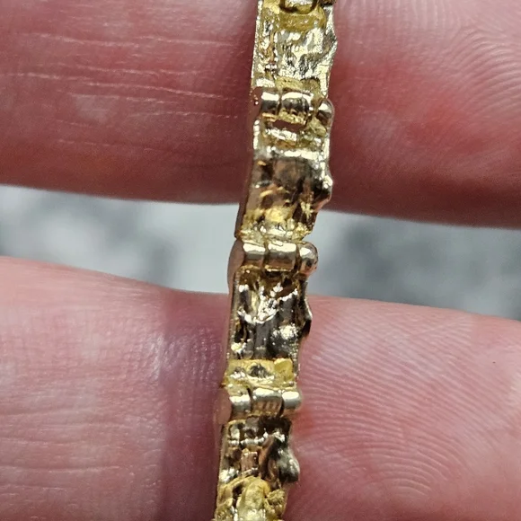 9k Gold Real Solid Yellow 7" 8 Grams - Picture 9 of 14